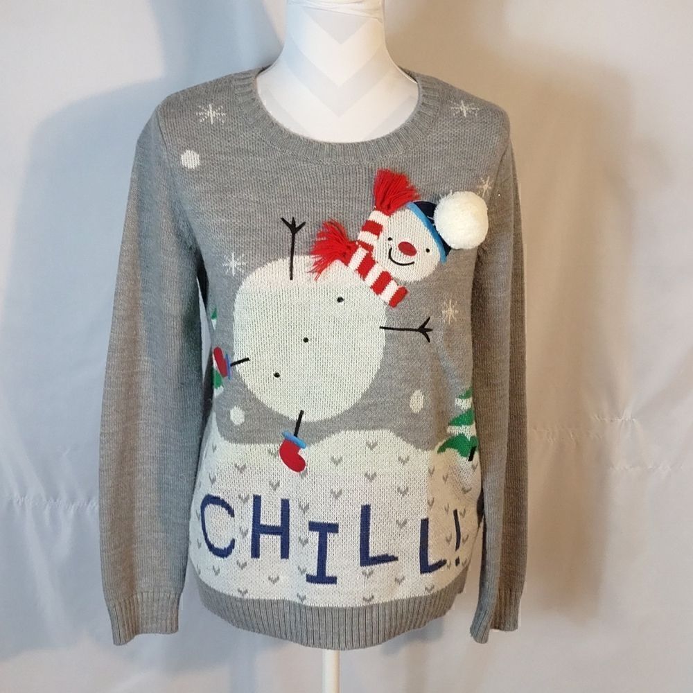 Forever 21 "Snowman" Christmas Women's Sweaters